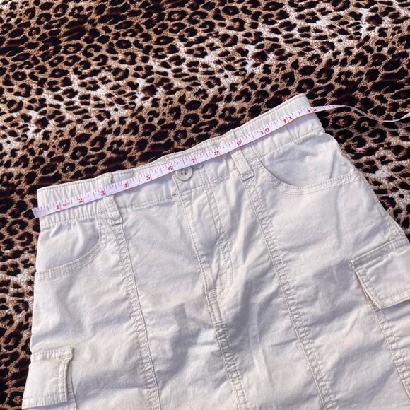 khaki cargo mini skirt - Picture 4 of 7